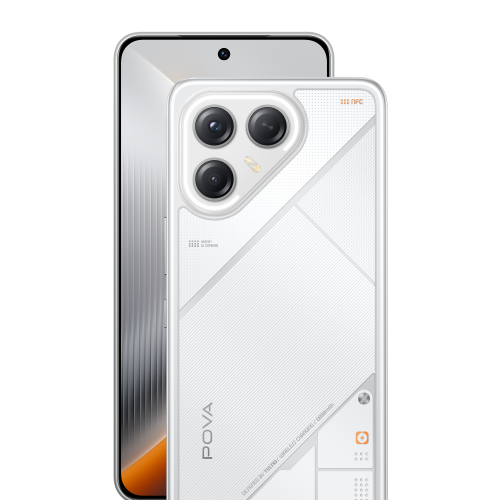 TECNO POVA 7 Ultra 5G - Geek White - 256GB ROM + 24GB RAM* (12GB + 12GB Extended)