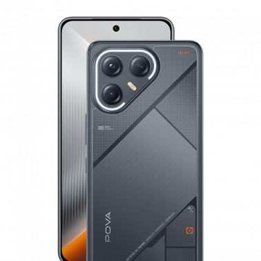 TECNO POVA 7 Ultra 5G - جيك بلاك - 256GB ROM + 24GB RAM* (12GB + 12GB Extended)