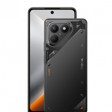TECNO POVA 7 - جيك بلاك - 256GB ROM + 16GB RAM* (8GB + 8GB Extended)